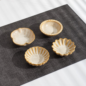 Nouvel ensemble de coupelles à sauce en céramique compactes pour condiments, chutney, huile d'olive, beurre, et sauces sucrées et acidulées, vaisselle de table domestique - Product Image 5