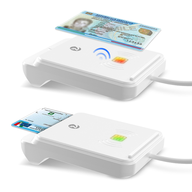 ZOWEETEK USB EMV ID IC Smart Card Reader Contactless RFID NFC Access Card Reader Writer ATM Bank/Credit Reader Writer Chip Card