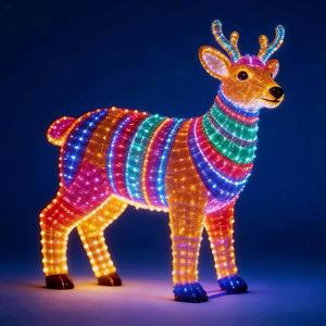 Lampe LED 3D motif tigre grande taille, étanche IP65, sculpture animale lumineuse pour zoo, centre commercial, <span class=keywords><strong>paysage</strong></span>, événements Halloween/Noël - Product Image 6