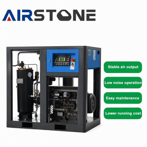 เครื่องอัดอากาศแบบสกรู Airstone 22kW 30HP ระบบขับเคลื่อนตรง ความเร็วคงที่ เงียบ ระบายความร้อนด้วยอากาศ 7bar 8bar 10bar 12bar ระดับอุตสาหกรรม - Product Image 1