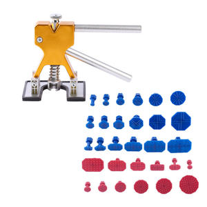 Herramienta de Reparación de Abolladuras de Automóviles Universal <span class=keywords><strong>CTG</strong></span>, Alicates para Chapa Metálica, Levantador con <span class=keywords><strong>18</strong></span> Láminas Adhesivas Amarillas, 1 Año de Garantía - Product Image 1