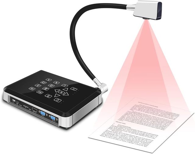 WG133AF-HV V508 VGA/HDMI/USB Three Mode 13MP Document Camera for Teachers, Mac, Windows