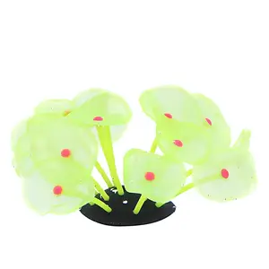 Aquarium luminous aquatic flower fish tank landscape silicone flower micro landscape decoration