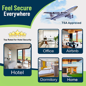 Wholesale Outdoor Camping Travel Security <b>Door</b> & <b>Lock</b> Anti-theft Steel <b>Portable</b> for Hotel Apartment Self-service Accommodation - Product Image 4