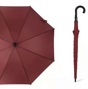 Paraguas Comercial Anti-UV de Apertura Automática para Sol y Lluvia, con Mango Largo de Madera y Logotipo Personalizado - Product Image 2