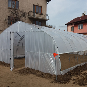 Invernadero de Túnel de Plástico PE de un Solo Tramo para Cultivo de Vegetales y Flores, Tamaño Grande - Product Image 1