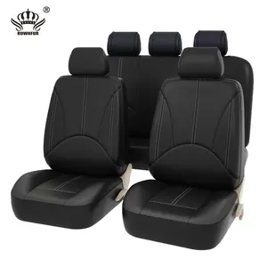 New design Fashion car interior accessories waterproof luxury black unique hot selling leather car seat cover