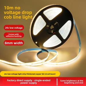 Tira de Luz LED COB de 24V, 324 LED/m, 10 Metros de Longitud Continua, Sin Caída de Voltaje, Alta Densidad, Cinta LED Flexible de Hierro, Clasificación IP20 - Product Image 5