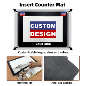 Tapete Personalizado para Mostrador con Ventana Extraíble para Insertar Póster, Tapete de Exhibición de PVC y Goma para Mostrador de Tienda Minorista - Product Image 3