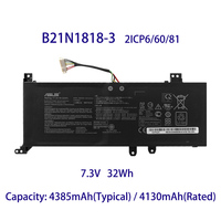 B21N1818 B21Bn2H B21BnEH baterai Laptop asli untuk ASUS VivoBook 17 X712FA S712EA 15 X512JA baterai Notebook isi ulang