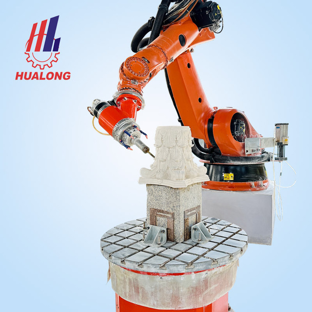 Hualong Machinery 7 Axis Kuka Robot Arm CNC 3D Sculpture Engraving Machine Automatic Stone Statue Curving for Marble Granite