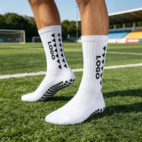 Calcetines de Fútbol Antideslizantes para Hombre y Mujer, Calcetines Deportivos de Entrenamiento con Agarre y Logotipo Personalizado en la Parte Inferior para Futbolistas