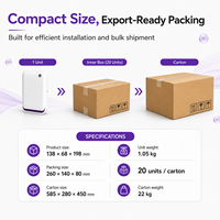 Diffuseur d'huiles essentielles élégant de 260 ml, à fixation murale, contrôlé par application, sans eau, faible bruit, pour la maison, la chambre, le salon, usage commercial