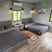 20ft 40ft Modular Plegable Contenedor Casa Oficina Dormitorio Prefabricado Casa Expandible
