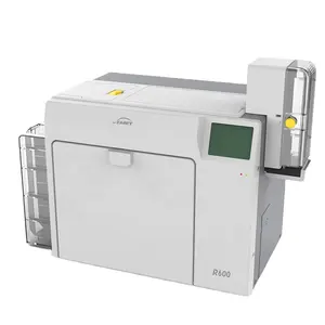 Impresora de tarjetas de reimpresión de doble cara de escritorio R600 HD con módulo de codificación para imprimir tarjetas de identificación