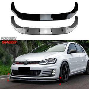 Accessori Auto Forgex Speed, Labbro Anteriore per Paraurti, Splitter Frontale, Kit Carrozzeria per Volkswagen <span class=keywords><strong>Golf</strong></span> MK7 GTI R <span class=keywords><strong>Rline</strong></span> 2013-2016 - Product Image 1