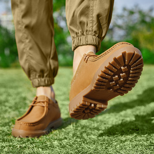 Chaussures Derby Kangourou Homme Classiques, Outilleur Japonais Vintage Décontracté à Lacets en Cuir avec Doublure en Mesh pour Alpinisme en Extérieur - Product Image 4