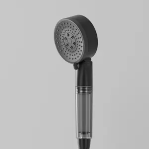 2024 3 Modi modernes Design leistungsstarke neue schwarze regen handbrause wassersparend hochdruck-duschkopf-set mit Filter