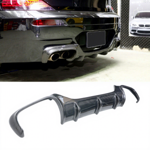 Lame de pare-choc arrière en Fiber de carbone, protection du Spoiler arrière en forme de V pour BMW E63 E64 M6 - Product Image 1