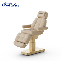 Table de massage électrique professionnelle portable pour salon de beauté, spa facial, soins des cils et headspa de luxe