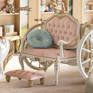 Классическая кровать-чердак в европейском стиле «Замок», элегантная, белая, из массива дерева, с резным декором в форме лошади, увеличенного размера, для спальни - Product Image 5