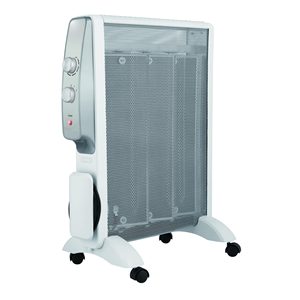 RMC-1500 Stufa Elettrica Bianca da 1500W con Radiatore in Mica a 3 Elementi, 2 Livelli di Potenza, Design Portatile - Product Image 1