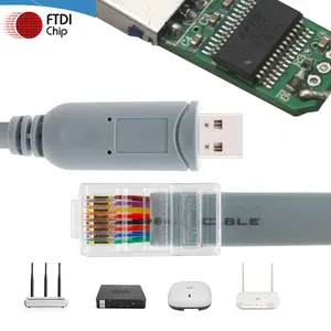 Консоль-преобразователь USB Rs232 Rs485 RS422 в Rj45, консоль Usb в Rj45, кабель консоли для коммутатора, серверного маршрутизатора Swb