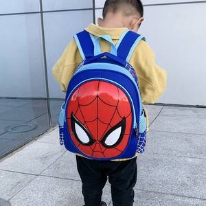 SpiderMans <span class=keywords><strong>3D</strong></span> Hard-Shell impermeable Nylon diseño de dibujos animados <span class=keywords><strong>mochila</strong></span> de escuela primaria para niños niñas Unisex - Product Image 2