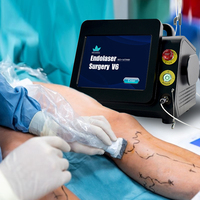 Machine laser médicale pour l'élimination des varices endoveineuses / Machine de traitement par ablation laser EVLT 1470nm 980nm