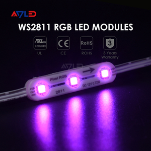 Module LED adressable RGB WS2811 IC 12V 0.72W, dimmable, effet eau courante, couleur de rêve, module LED 5050 pour enseigne lumineuse - Product Image 6