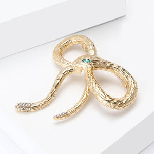 Broche Serpent en Alliage Émaillé Rétro Créative Européenne et Américaine pour Hommes et Femmes – Épingle de Robe Exquise et Magnifique - Product Image 4