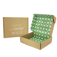 Caja de Cartón Corrugado Plana, Recubierta, Pequeña, para Regalos, Embalaje, Envíos Postales