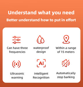 Dispositivo Antiladridos para Perros, Ultrasónico, Recargable, Resistente al Agua IPX5, de Plástico, para Exteriores, Alcance de 50', Silenciador, 20 Horas de Batería - Product Image 6