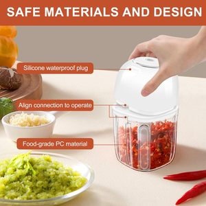 Multifunctional GLASS MINI HOME USE 0.3L/0.6L Capacity 4-blade Electric Food Processor Cutter Household Chopper and <b>Meat</b> <b>Grinder</b> - Product Image 2