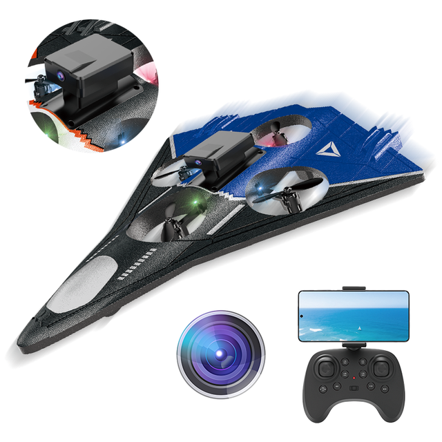 Foam EPP With Camera RC Plane 360. Aerobatic Roll Fighter Jet Glider Model