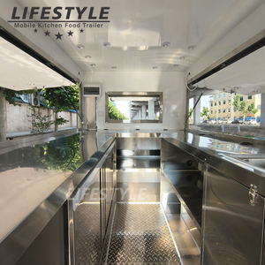 Carrito de comida pequeño móvil Catering Bebidas Remolque de negocios Venta de pasteles de café Batidos Sándwiches para perros calientes Camión de comida rápida - Product Image 6