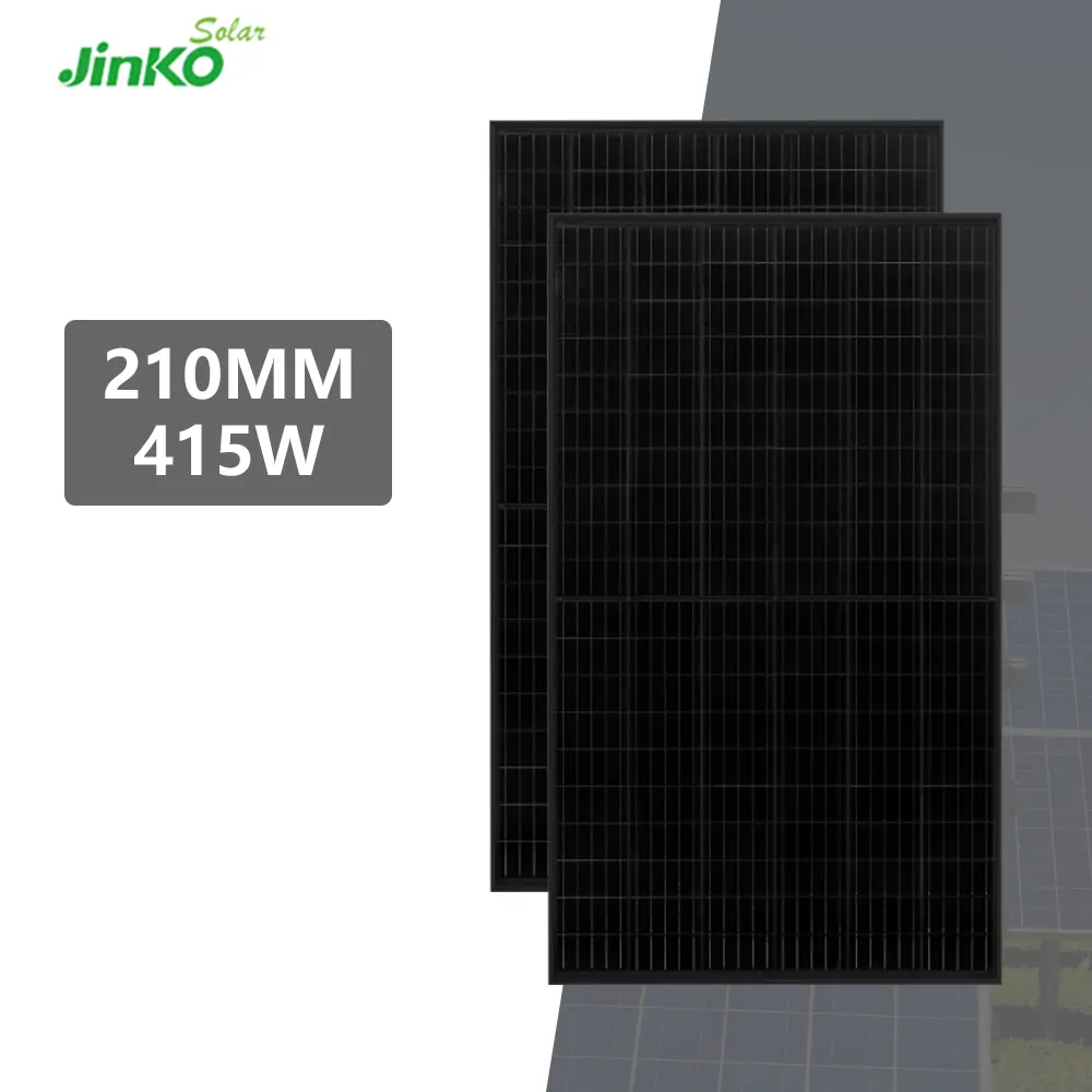 JKM-54HL4-B JINKO แผงเซลล์แสงอาทิตย์ชนิด N โมดูลสีดำทั้งหมด420W 400W 410W 108