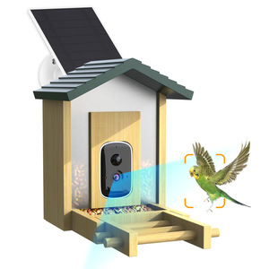 Moderne Nieuwe Trend Ai Herkenning Vogelkijkcamera Smart Automatische Afgeronde Vorm Houten Vogelhuislading Tuinbenodigdheden - Product Image 6