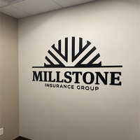 Letrero Acrílico con Logotipo Empresarial Personalizado para Pared, Letrero Acrílico Personalizado para Empresa, Letrero para Salón, Letrero para Clínica, Letrero para Oficina