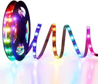 Kit de contrôle intelligent WIFI Tuya RGB 3m, bande LED RGB 5050, ruban lumineux pour chambre à coucher, Alexa, Magic Home