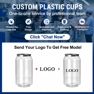 Latas <span class=keywords><strong>de</strong></span> Plástico PET Transparentes Vacías para Bebidas, Refrescos, Café, Jugos, Bebidas Lácteas, Bebidas Energéticas con Tapa <span class=keywords><strong>de</strong></span> Aluminio - Product Image 5