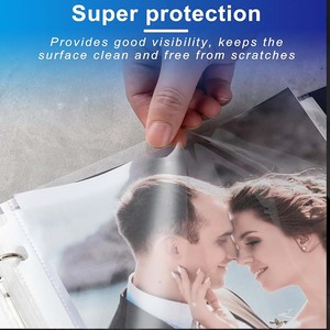 Foska trong suốt A4 FC thư Kích thước hợp pháp kích thước chống bụi tài liệu và hình ảnh 11 lỗ trang bảo vệ cho bất kỳ chất kết dính - Product Image 3