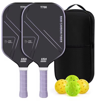 Raket Pickleball Berkualitas Tinggi Tahan Lama 16mm 14mm GEN4 TFP Serat Karbon Tanpa Bingkai Inti Sarang Lebah