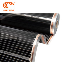 Film chauffant au carbone coréen 220w, systèmes de chauffage par le sol, feuille chauffante électrique infrarouge en graphène, chauffage au sol pour la pièce