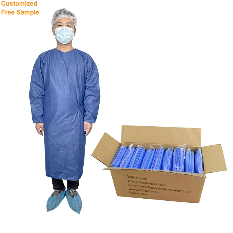 Hospital Disposable Nonwoven Medical Gowns Surgical