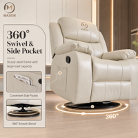Fauteuil inclinable moderne en tissu pour salon, électrique, extensible, avec support gonflable, structure en bois, fonction massage, télécommande