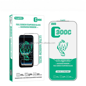 Protection d'écran en <span class=keywords><strong>verre</strong></span> trempé ultra-fin transparent anti-poussière ESD à grand arc de 0,55 mm 300C pour iPhone 17 15 16 Pro Max - Product Image 1