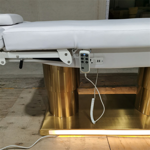 เตียงต่อขนตาไฟฟ้า 3 มอเตอร์ ยี่ห้อ Kisen Luxury Beauty Salon Equipment พร้อมไฟ LED สำหรับร้านเสริมสวยและนวดหน้า - Product Image 3