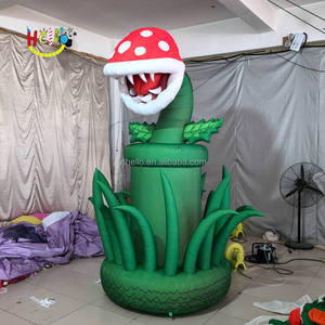Juego tema plantas extrañas escenario accesorios caníbal monstruo inflable flor - Product Image 5
