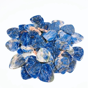 Púa de guitarra personalizada, cristal de cuarzo, <span class=keywords><strong>Jaspe</strong></span> dálmata - Product Image 3